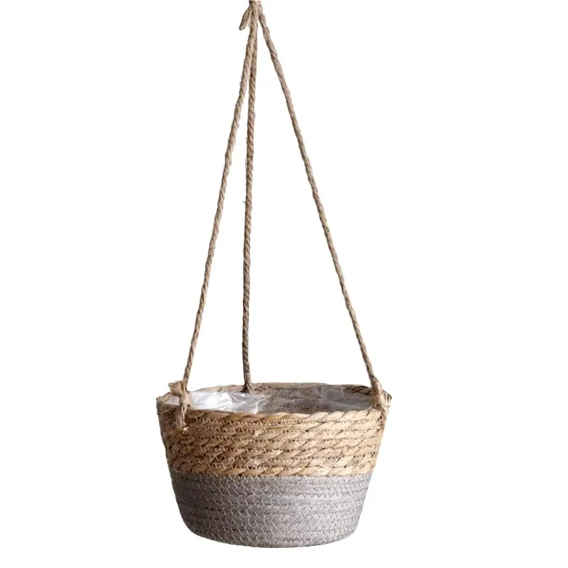 Hanging Jute Rope Planter Basket